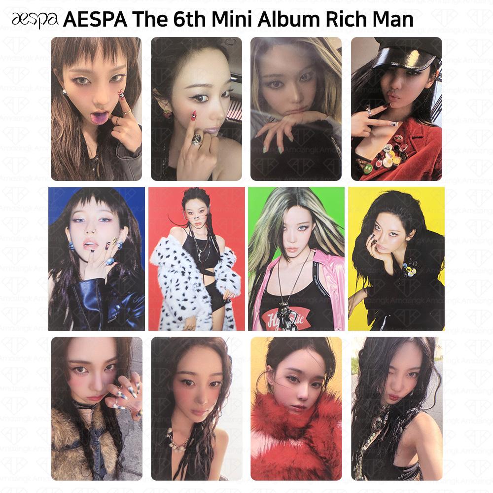aespa The 6th Mini Album Rich Man Energy Burst Ver. Official Photocard Postcard