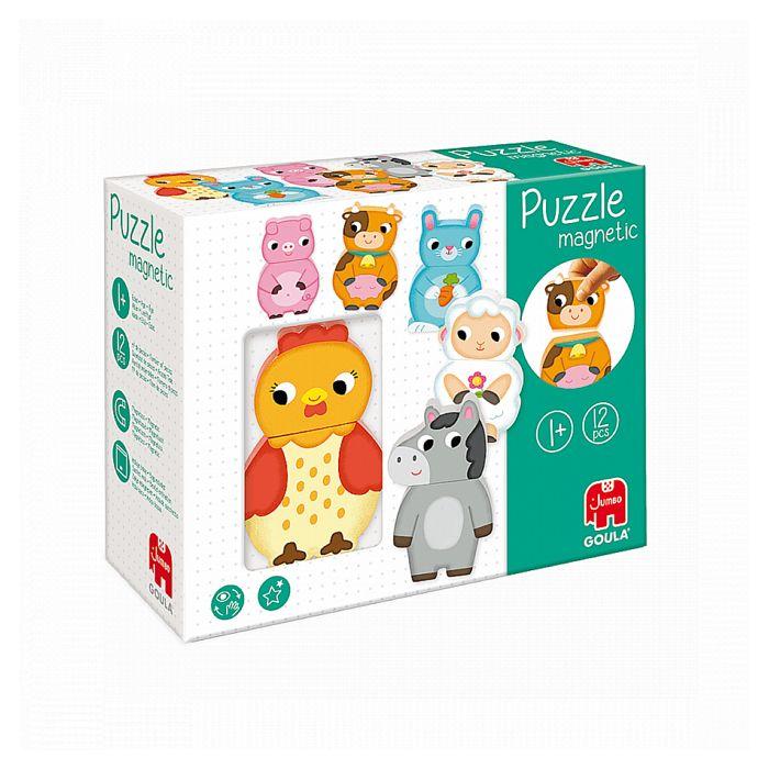 Goula - Puzzle Magnétique Animaux De La Ferme