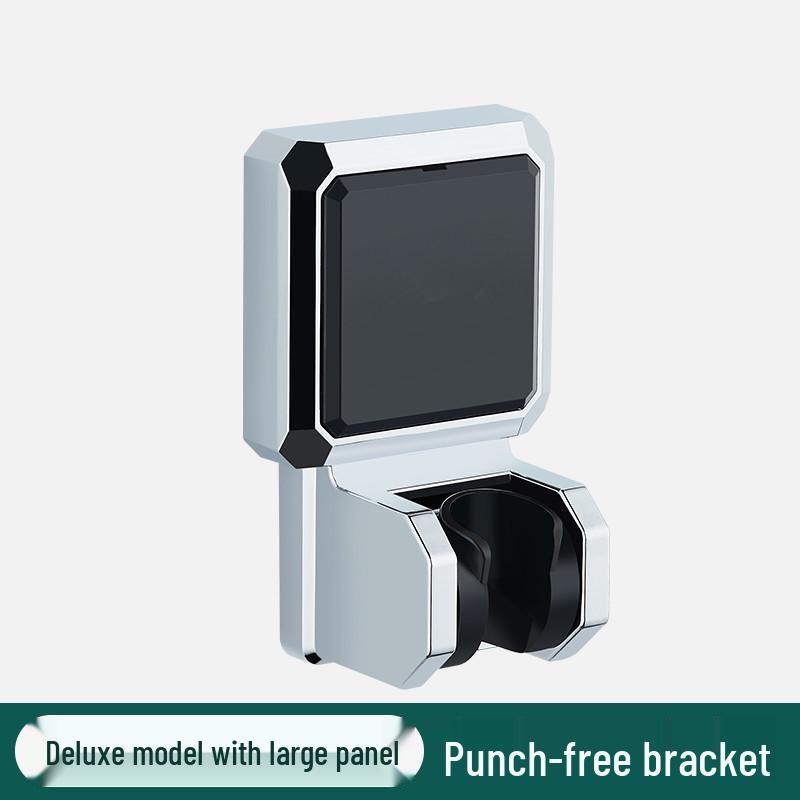 Punch-Free Adjustable Shower Head Wall Mount and Holder