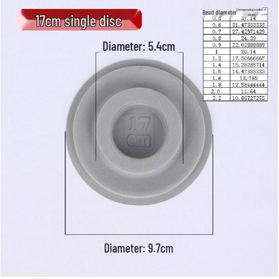 Handmade Flocked Necklace & Bracelet Display Tray with Measuring Scale