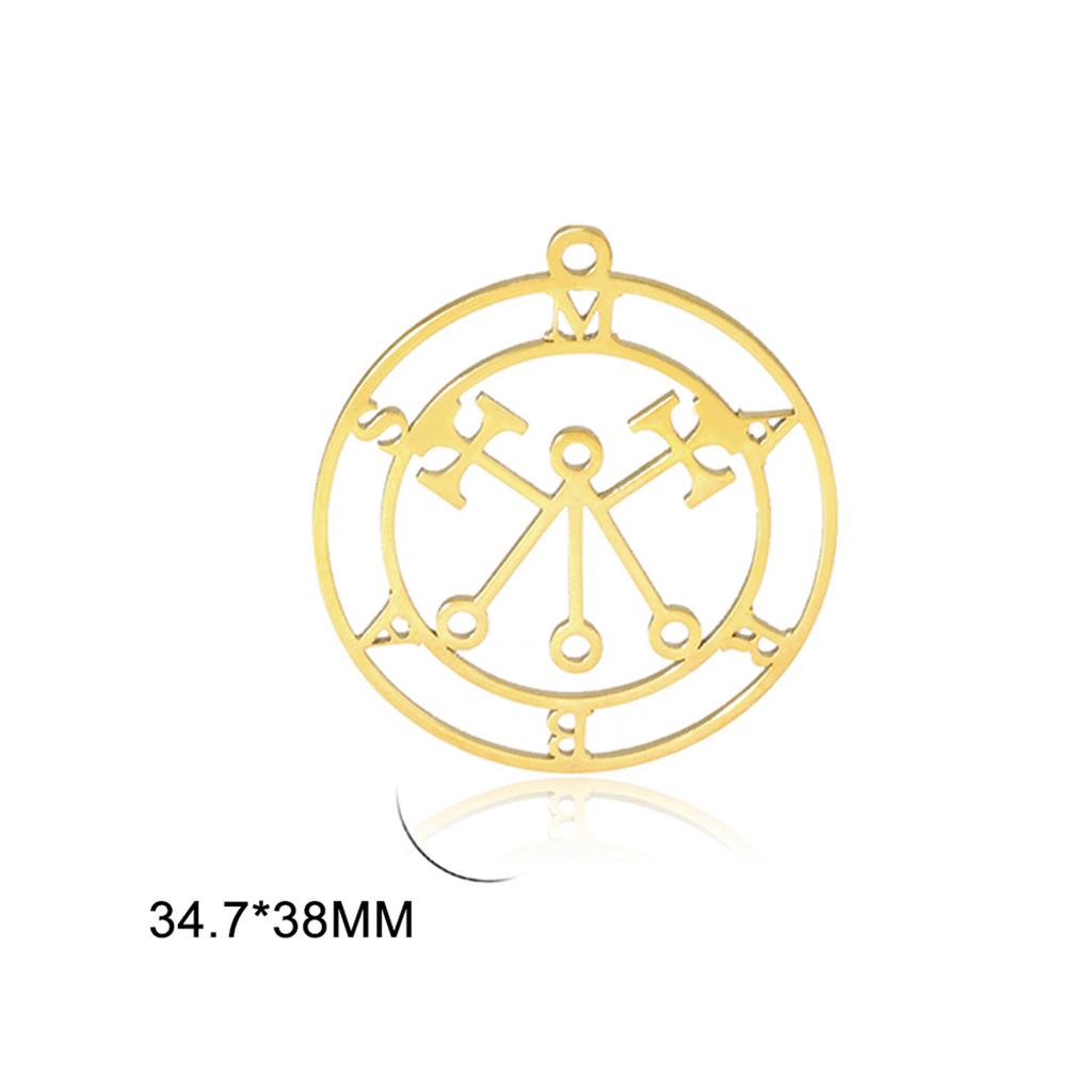 Goddess Sigil of Lilith Pendant Stainless Steel Demon Seal Marbas Pendants Solomon Amulet Jewelry Wholesale