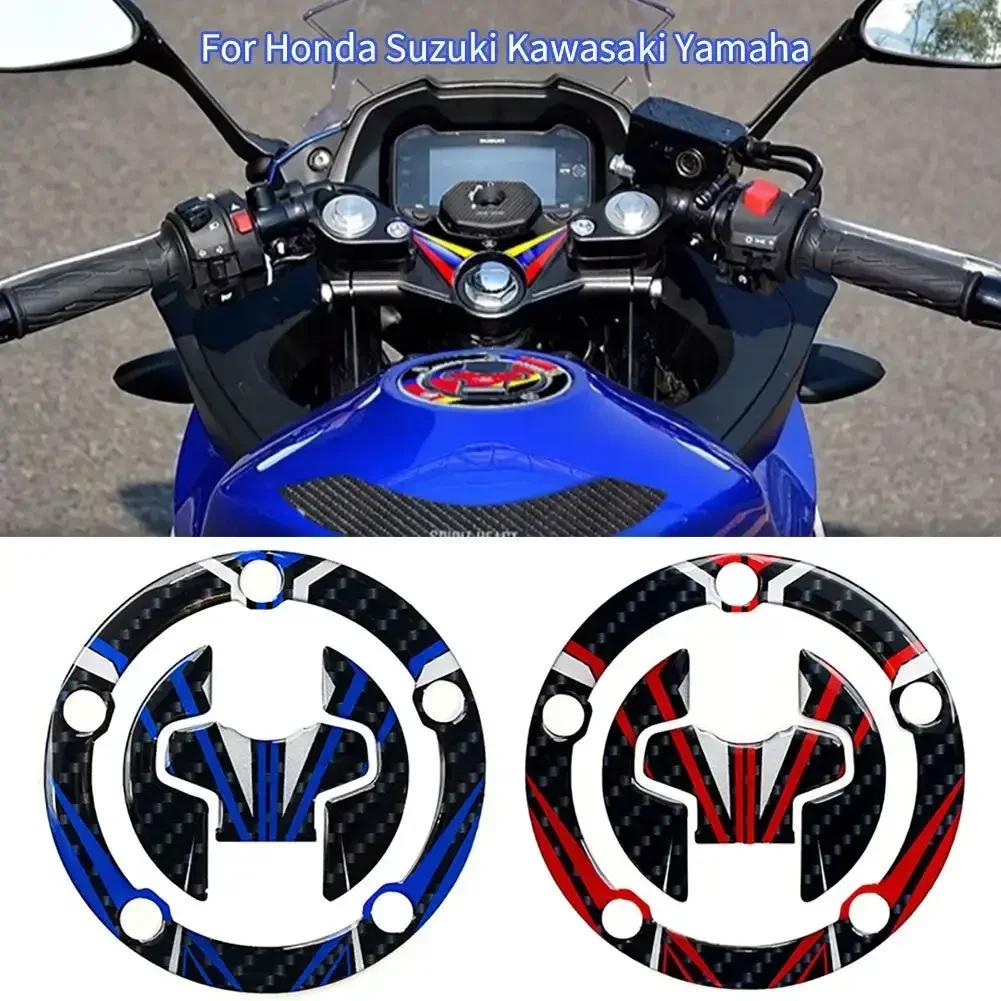 3D Samolepka na víčko palivové nádrže motocyklu z uhlíkových vláken Samolepka na podložku nádrže Samolepka na podložku nádrže Ochranná samolepka pro Honda Suzuki Kawasaki Yamaha