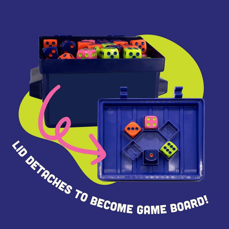 Big Discoverie S Dumpster Dice Fast-paced Family Dice Game Fun 4-6 Players Board With 80 Dice Doodlestickers Board Games