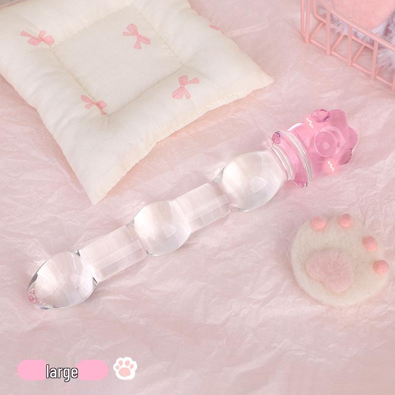 Transparenter Kristallglas-Butt-Plug Trainings-Prop - Erotisches SM Alternativspielzeug