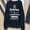 [USED] LE SSERAFIM X Peaches Black Sweatshirt, Size L