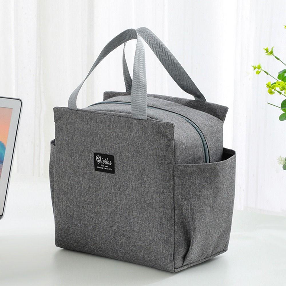 Large Capacity Cooler Bag Waterproof Oxford Portable Zipper Thermal Lunch Bags For Women Lunch Box Picnic Food Bag Multifunction