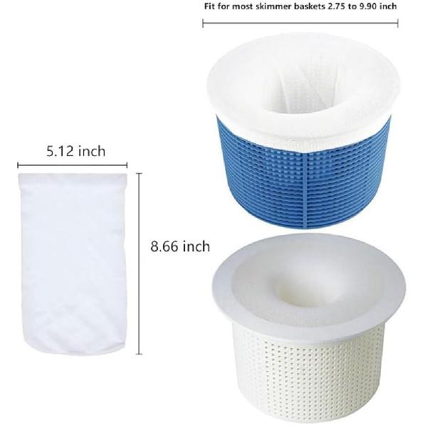 Pool Skimmer Socks, 35 Pack Perfect Pool Filter Socks for Pool Baskets, The Durable Filter Socks Nets Cleans Debris and Leaves to Protect Your Pools