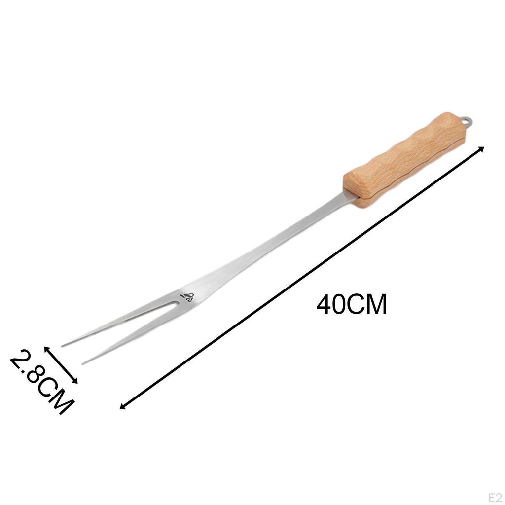 Barbecue Grill Fork Utensil Tool Portable BBQ Meat for Campfire Grilling Party Outdoor