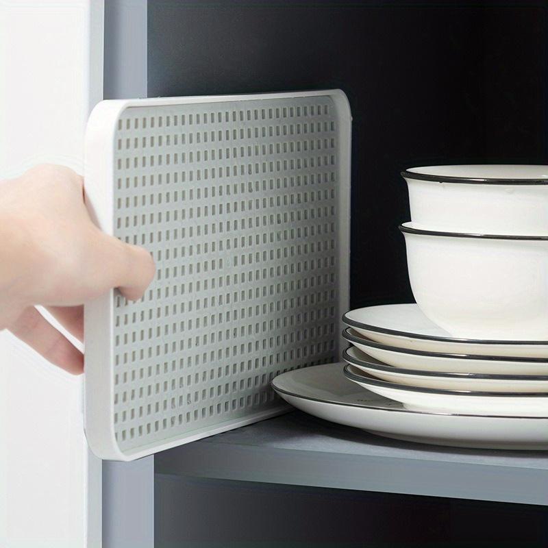 Große Weiße Plastik Abtropfmatte & Tassenhalter Kompaktes Abtropfgestell für Spülbecken für Arbeitsplatten und Kaffeetische