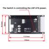 Cablecc 4x Oculink to PCie 16x Adapter with ATX 24pin Power Port for Mainboard Graphics Card SFF-8612 SFF-8611 PCI-Express