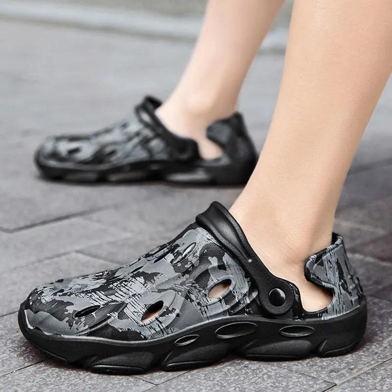 Fashion Ultralight Shoes for Men Rubber Hole Comfortable Luxury 2025 Adult Stylish Original Casual New Summer Low Price Sale Man Sandals