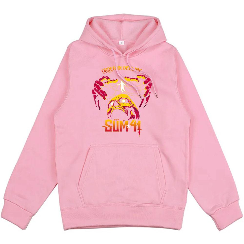 Streetwear Hip Hop Sum 41 Hoodies Skeleton Gothic Graphic Sweatshirts for Winter Casual Hooded Men/Women Pullovers Print Hoody