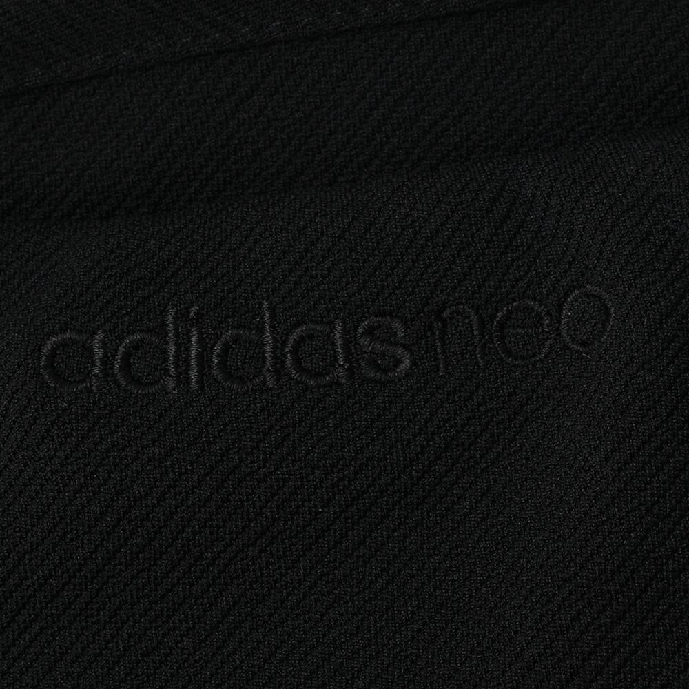 Adidas Neo Logo Embroidered Striped Comfortable Casual Knitted Sports Pants Women bottoms Black DM4172