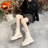 Fashion Female Short Shoes Black Biker Women's Ankle Boots With Laces Lace-up Chic and Elegant Autumn Booties Footwear Hot On Promotion