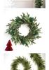 Forest Style PE Christmas Wreath for Door Hanging Decor