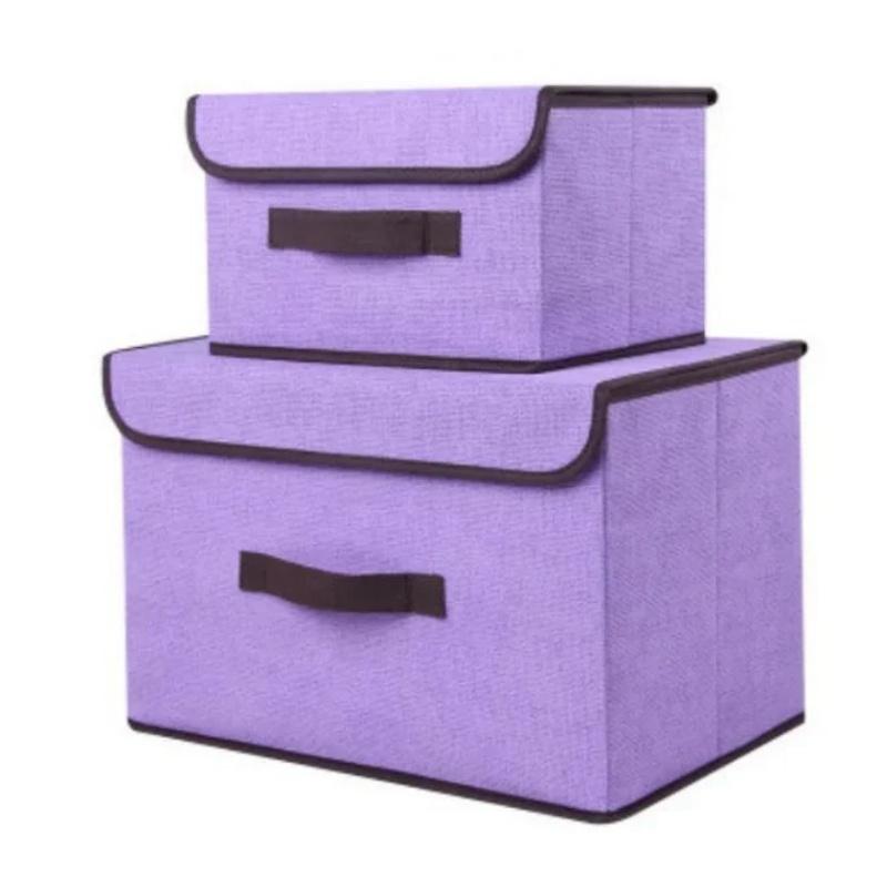 1Pc Foldable Storage Box 2 in 1 Storage Box Beautiful and Practical Storage Box with Case S