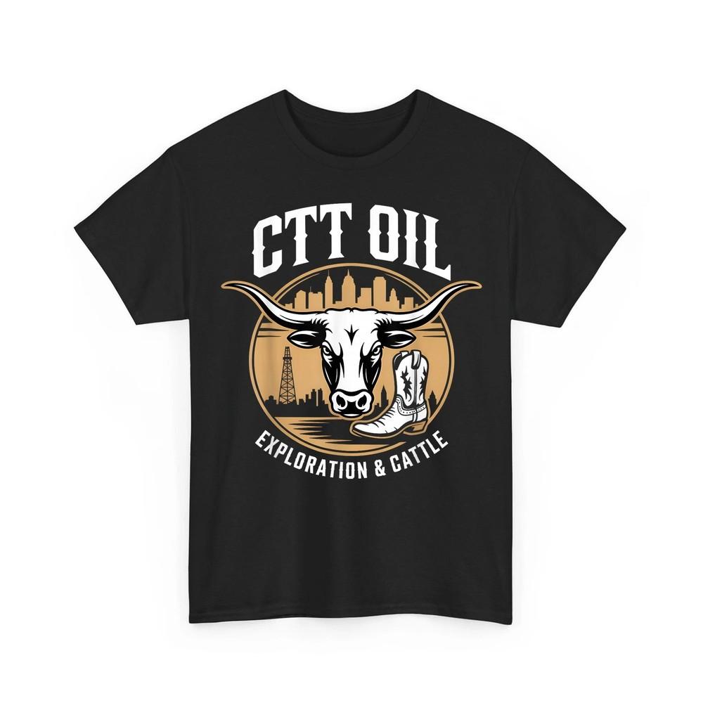 CTT Oil Exploration amp; Cattle Company Texas Retro Unisex TShirt Unisex T-Shirt XL