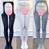 Spring And Autumn Sexy Velvet Quad Carving Hollow Lace Sex Stockings Quad Open Free Temptation Bottom Pantyhose