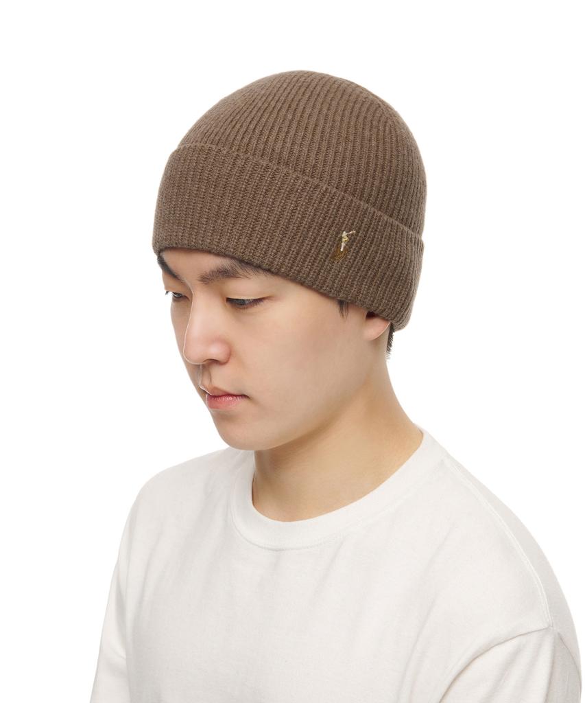 POLO RALPH LAUREN Signature Pony Wool Blend Beanie - Brown