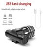 USB Rechargeable Mountain Bike Front Light - Rainproof Night Riding Accessory