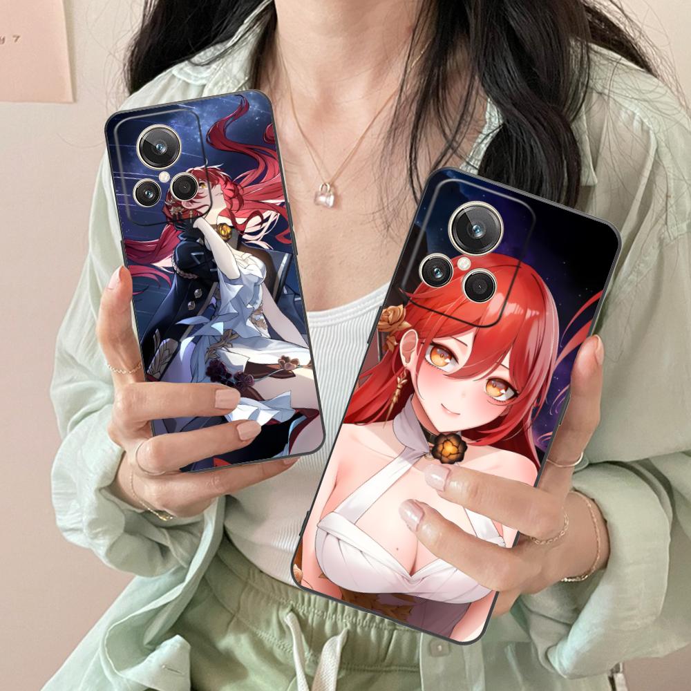 HSR Himeko Matte TPU Mobile Phone Case for Realme 15 14 13 12 11 10 9 Pro Plus T i Lite 5G Colorful Printing Cover