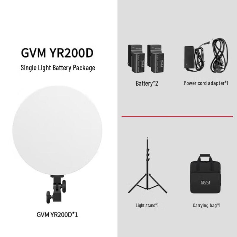 

GVM Professional Bi-Color LED Ring Fill Light Kit