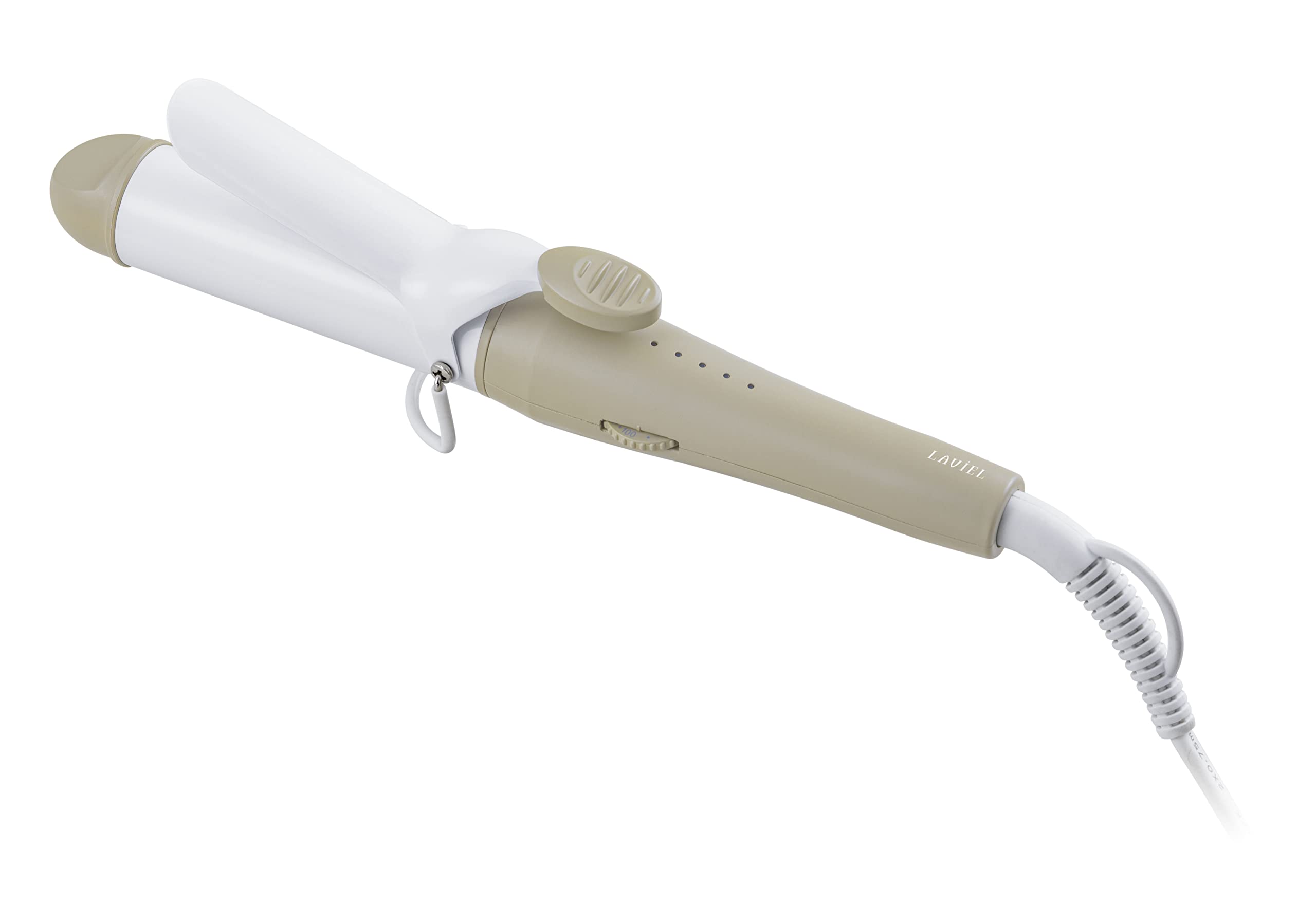 

LAVIEL Hair Iron, Curling Iron, 32mm, Ceramic Coating, International Compatible, Stepless Temperature Control, Max 180°C, Greige, LV-LT-C32