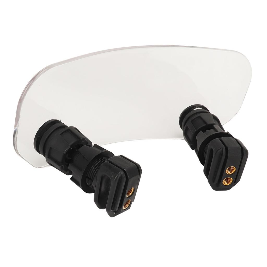 Motorcycle Windscreen Adjustable Protective Noise Reduction Windshield Wind Deflector for Motorbike