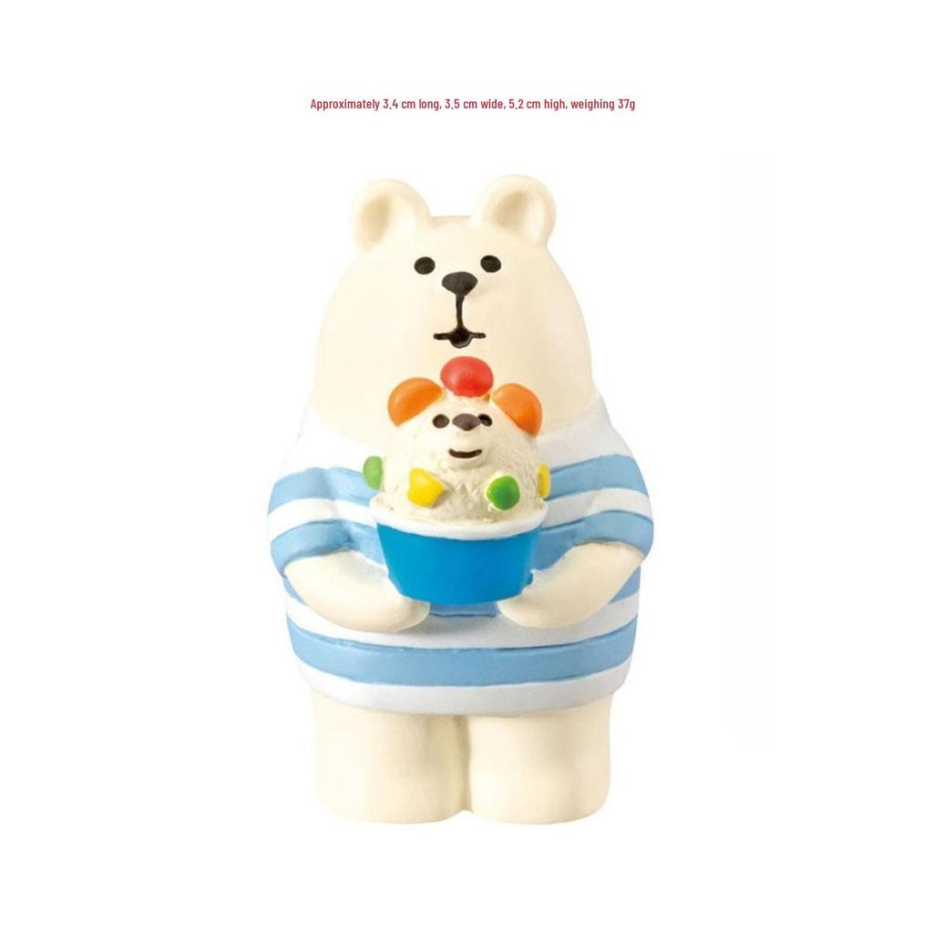 Creative Japanese Cat Ice Cream Resin Desk Ornament