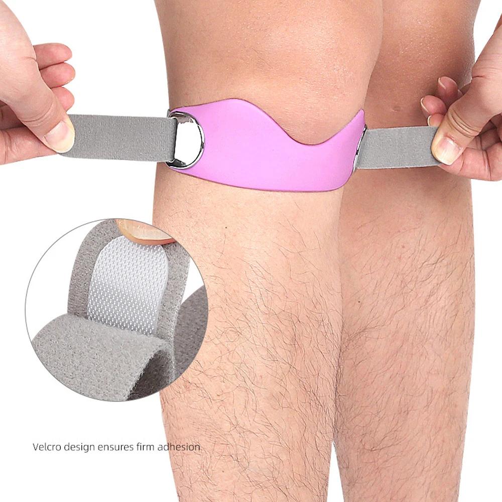 1Pcs   Patellar Tendon Support Strap Adjustable Silicone Compression Patella Band Stability Knee Brace,Support Basketball