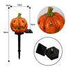 1-2PCS Solar Pumpkin Lantern for Halloween Decoration Decorative Jack O Lantern Stake Lights for Courtyards Terraces Gardens
