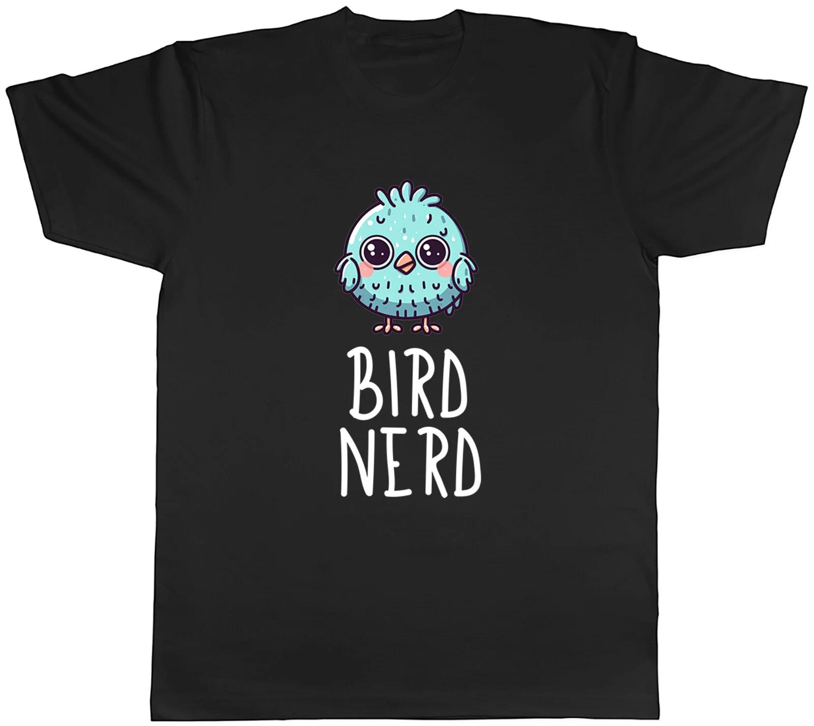 Bird Nerd Mens T-Shirt Cute Kawaii Bird Tee Gift XL