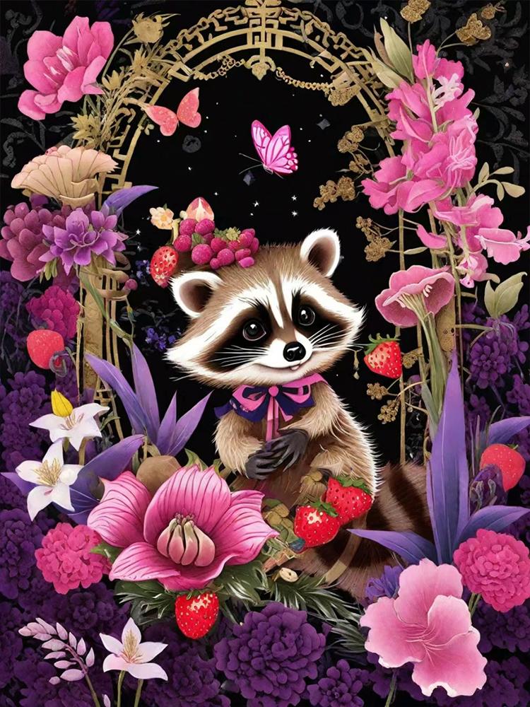 5D Diamond Painting Flower Animal Panda Landscape Painting Full Round Square Inlaid Jewelry Cross Embroidery Home Decoration