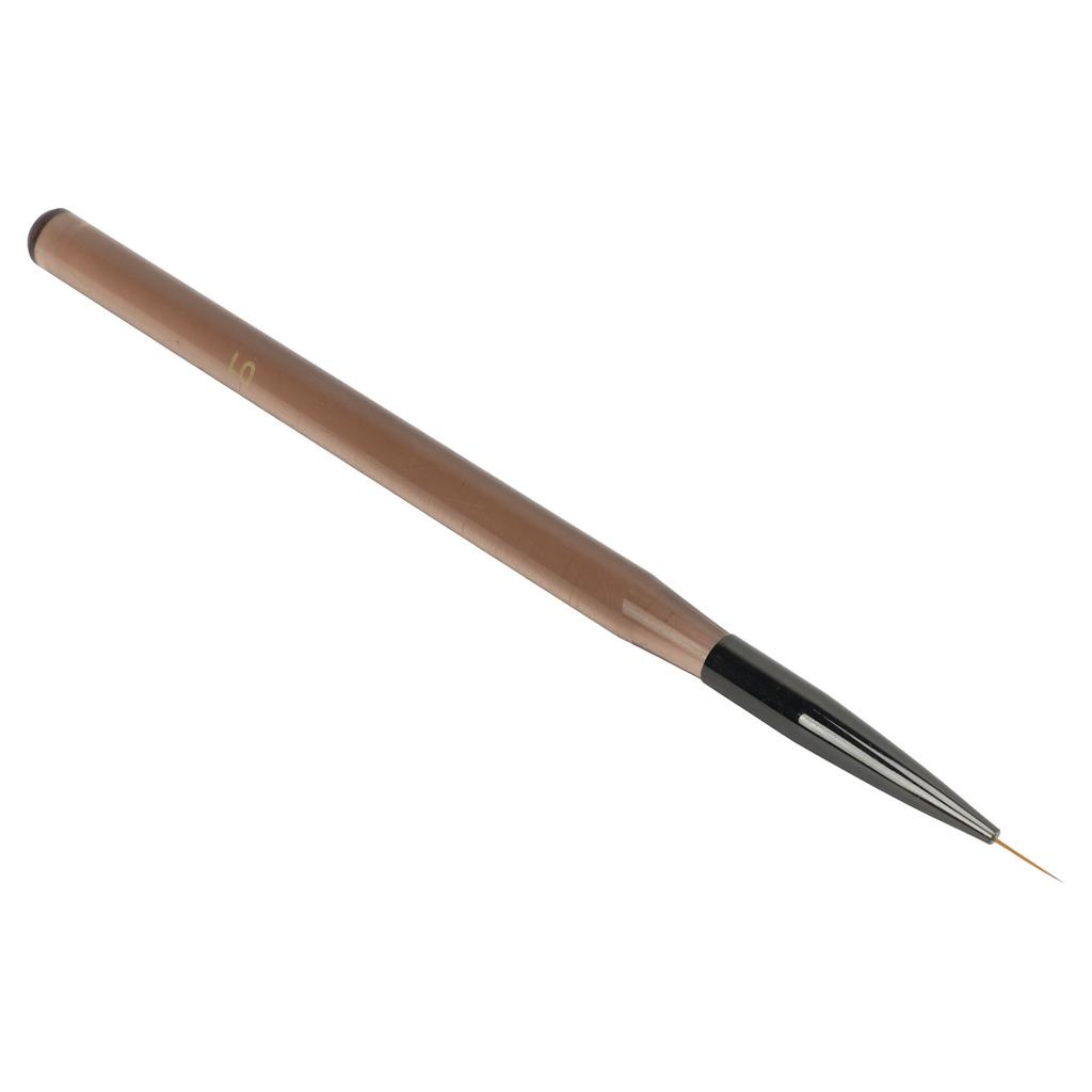 Nail Liner Brush Professional Rough Rod Nail Art Drawing Brush Transparent Coffee