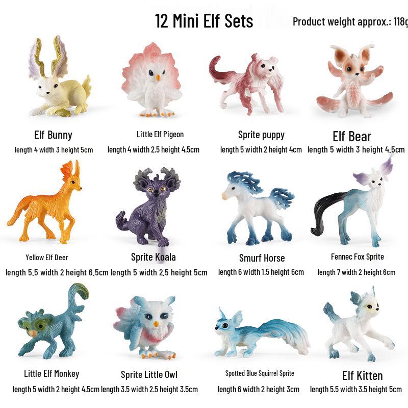 European Mythical Pegasus Unicorn Toy Model: Elf, Mythical Creature, Magic Beast 