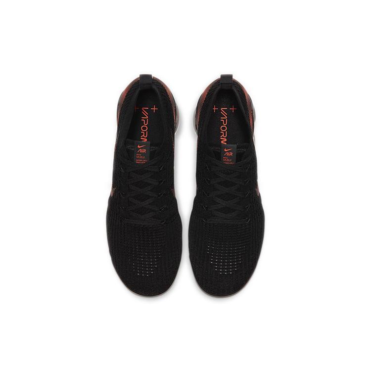 Nike Air VaporMax Flyknit 3 Black Total Orange Dark Smoke Grey CU1926-001