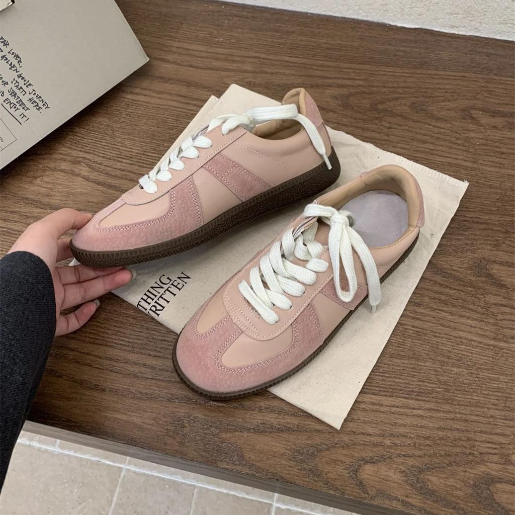 Hot Sales Flat Sneakers For Women Lace Up Round Toe Outdoors Running Shoes Woman Casual Comfort Women's Sports Shoes 2024 New