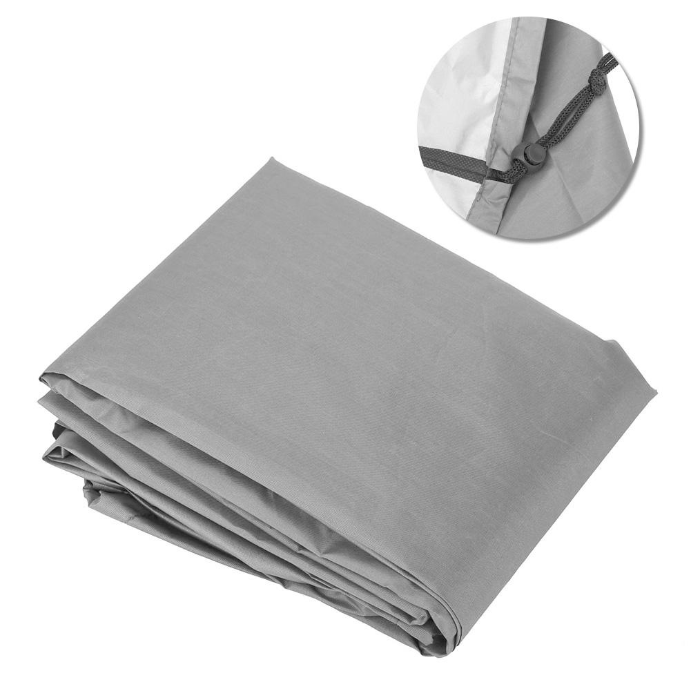 Γκρι Αδιάβροχο Ανθεκτικό στη Σκόνη Κάλυμμα Τραπεζιού Καρέκλας Κάλυμμα Προστασίας Σκάφους 61x56x64cm για Εξωτερική Χρήση