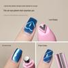 Heart-Shaped Cat's Eye Magnetic Beads with Snake Pattern - Detachable Multi-functional Nail Salon Tool.