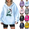 Women's Fashion Casual Christmas Angel Print Pullover Long-Sleeve Sweatshirt