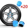 20 Stück 17 mm 19 mm 21 mm Auto-Radmutternkappen Auto-Nabenschraubenabdeckung Bolzenfelgen Außendekoration Spezialsteckdosenschutz Staubdicht