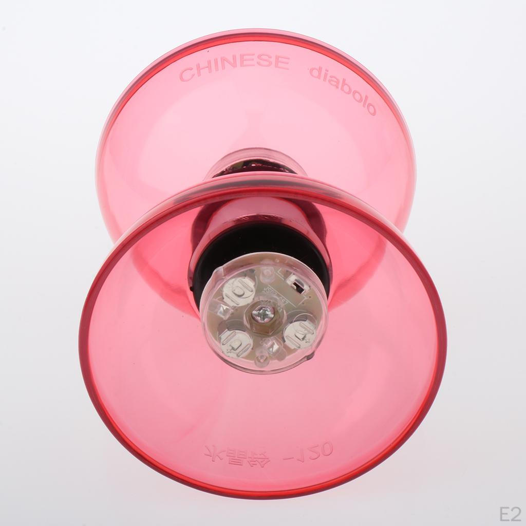 Double-end Luminous ABS Rubber Diabolo Set with Handstick String