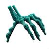 Realistic Poseable Halloween Skeleton Hand Sculpture Movable Human Skull Palms Model For Themed Decorations HX6C