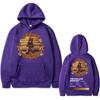 Rapper Kanye West The College Dropout Hip Hop Musikalbum Grafik Hoodie Herren Lässiges Übergroßes Sweatshirt Herren Schwarz Streetwear