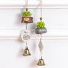 Kreative potteplanter Simulering av sukkulenter Smijern Metall Vindklokker Ornamenter Bjeller Bursdagsgaver