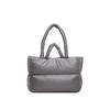 Women's Shiny Down Tote Bag - Large Capacity, Stylish Winter Design