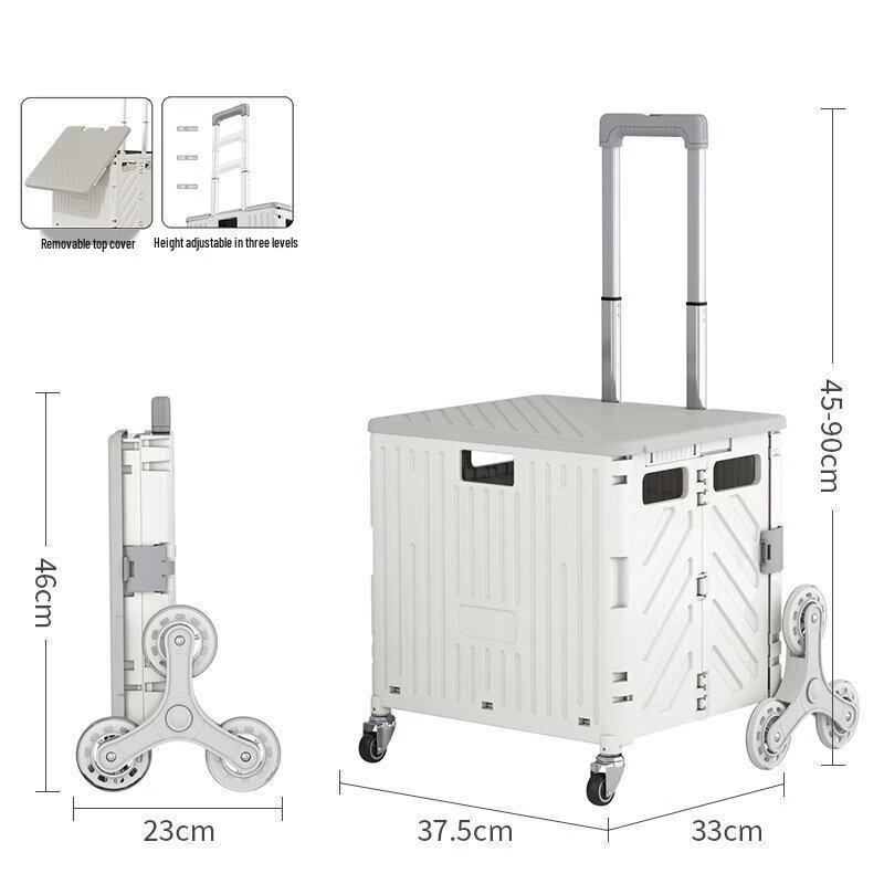 Portable Folding 8-Wheel Stair Climbing Cart