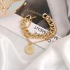 3PCS Fashion Thick Chain Link Bracelets for Women Vintage Snake Chain Gold Color Silver Color Bangles Bracelets Set Punk Jewelry