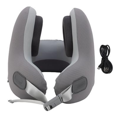 Almohada cervical para música de espuma viscoelástica con reducción de ruido, forma de U, soporte para el cuello con auriculares Bluetooth para viajar