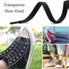 Ezfishoom Shoelaces Flat 2 Pairs (4 Pieces) 8mm Width Rubber Laces Plain Stylish Sneakers Athletic Shoes Sports Men Women
